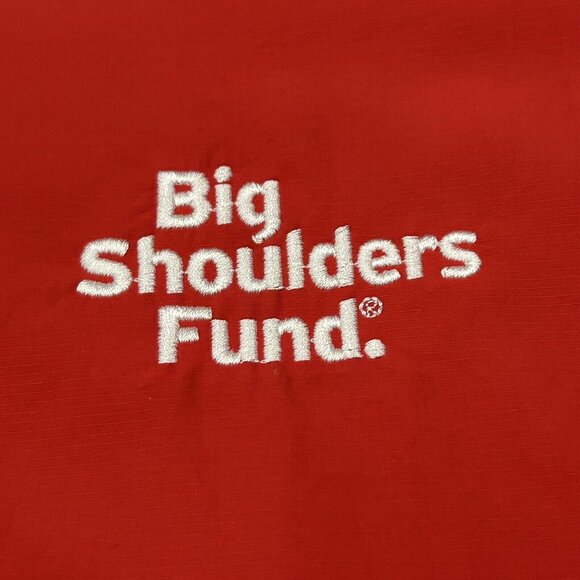 Footjoy Men's Large Short Sleeve 1/2 Zip Golf Windbreaker Jacket Red White - Picture 4 of 11